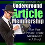 アーティクルマーケティング戦略システム！「Underground Article Membership」