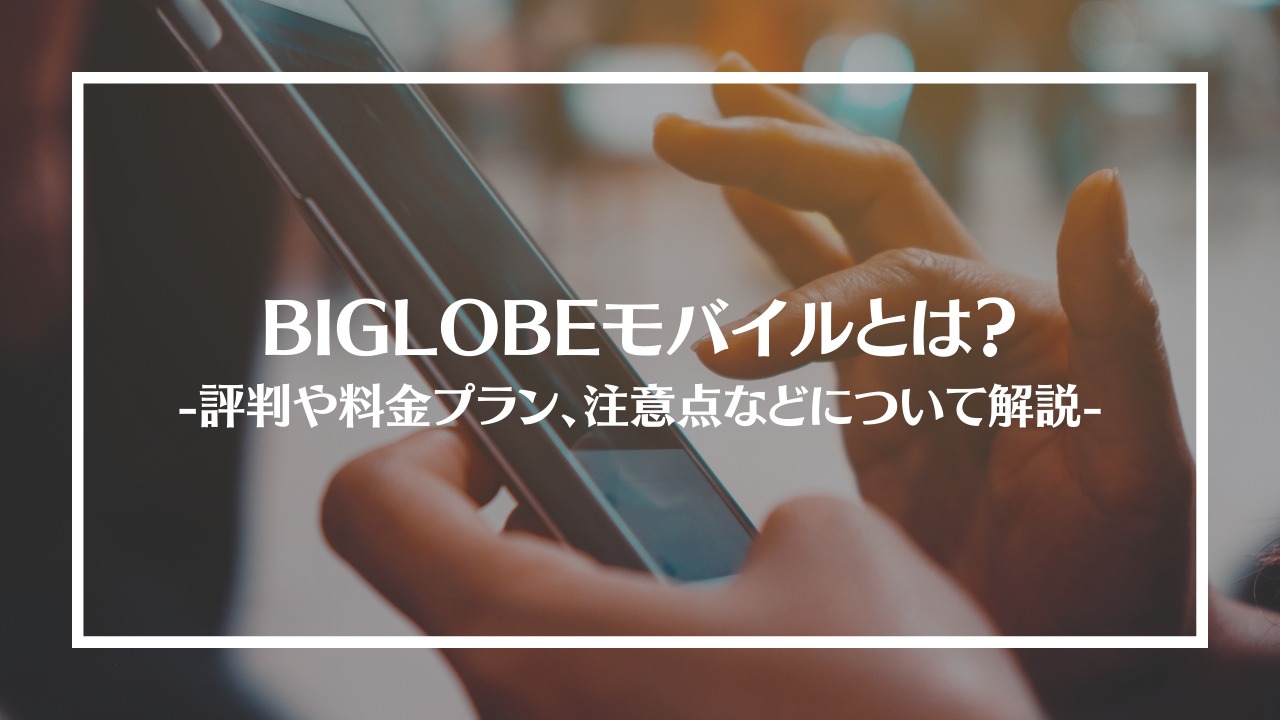 BIGLOBEモバイル