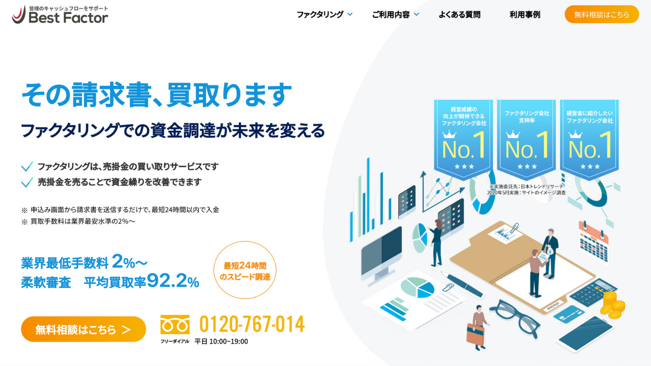 ベストファクターの公式サイト