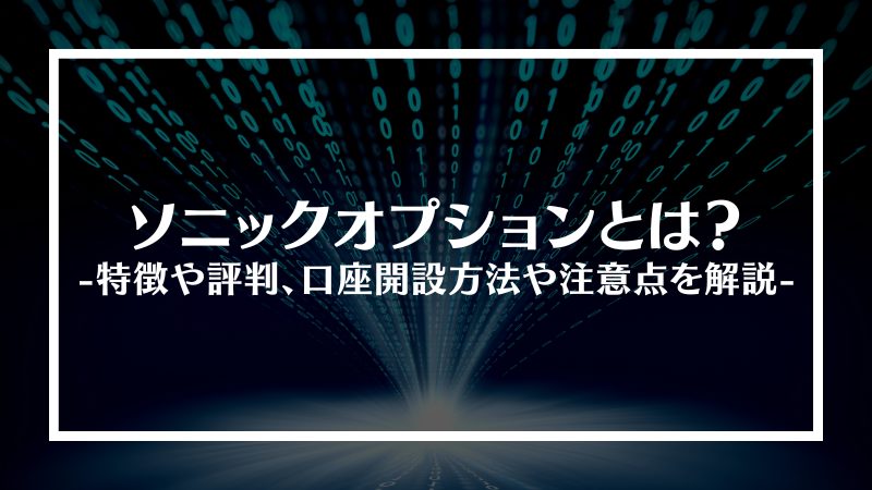 ソニックオプションとは